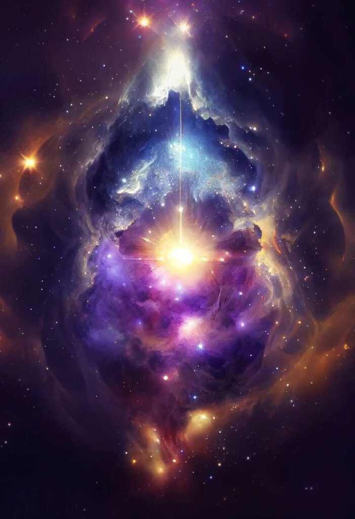 Universe galaxy star explosion