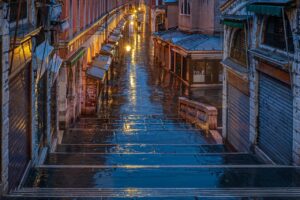 Venice, Italy faces frequent high waters due to climate change.